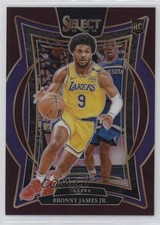 2024-25 Panini Select Concourse Maroon Prizm 46/175 Bronny James Jr #90 8d9
