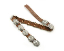Navajo Concho Belt Sterling Silver Handmade Vintage