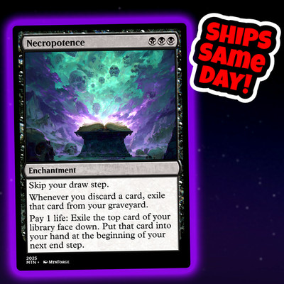 Necropotence - Custom Art Magic: The Gathering Playtest Card - Commander EDH