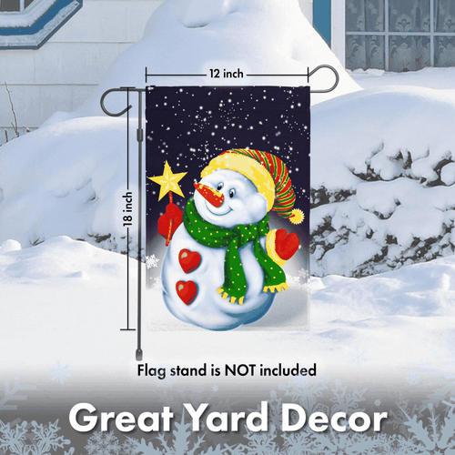 Christmas Garden Flag, Christmas and Winter Themed Decorations  Snowman - Bild 6 von 7