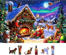 500 Piece Puzzle Christmas Santa Claus 23 x 15 Adults Holiday Jigsaw Gift Set XL 500 Piece Puzzle Christmas Santa Claus 23 x 15 Adults Holiday Jigsaw Gift Set XL