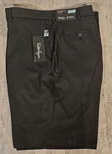 Walter Hagen Golf Shorts 46 or 48 Black Moisture Wicking Gripper Waistband