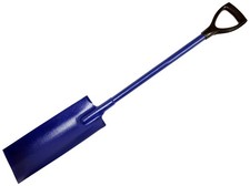Steel Drain Spade Shovel Drainage Post Hole Trench Plastic Yd Handle Grip