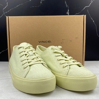 Vince Heaton Platform Oxford Sneaker Pale Lemon sz 9m