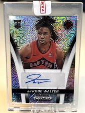 2024-25 Panini Prizm Black Ja'Kobe Walter Flashback AUTO #FB-WUB MOJO /25 (RC)