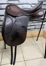 17” MW Spalding Britannica Cadence Dressage Saddle - Brown