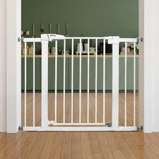 BABELIO Baby Safety Gate 26-40" Pressure-Mount Auto-Close 30" #R042