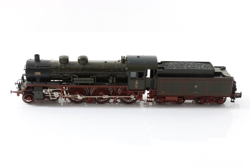 H0 TRIX KPEV 1008 Dampflok Schlepptender S10 grün analog DC N53