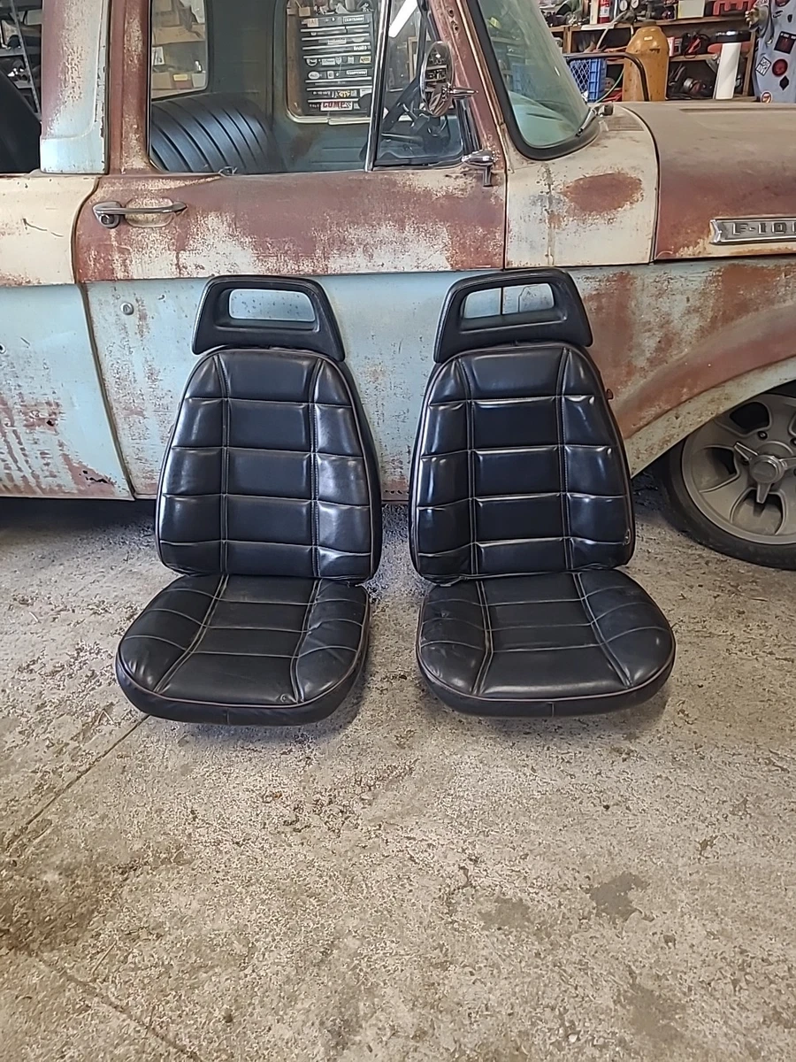 Juego Completo De Fundas De Asiento Para Renault Clio/Megane/Laguna - Cuero PU Negro Y Blanco