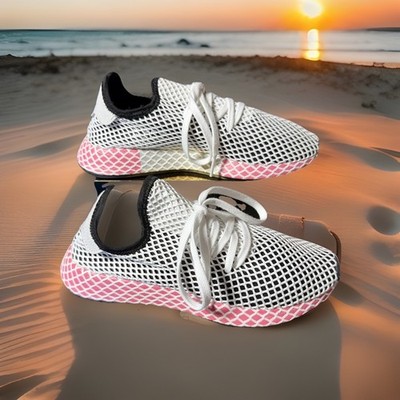 Size 6.5- adidas Deerupt Black Pink Rose SB3-576