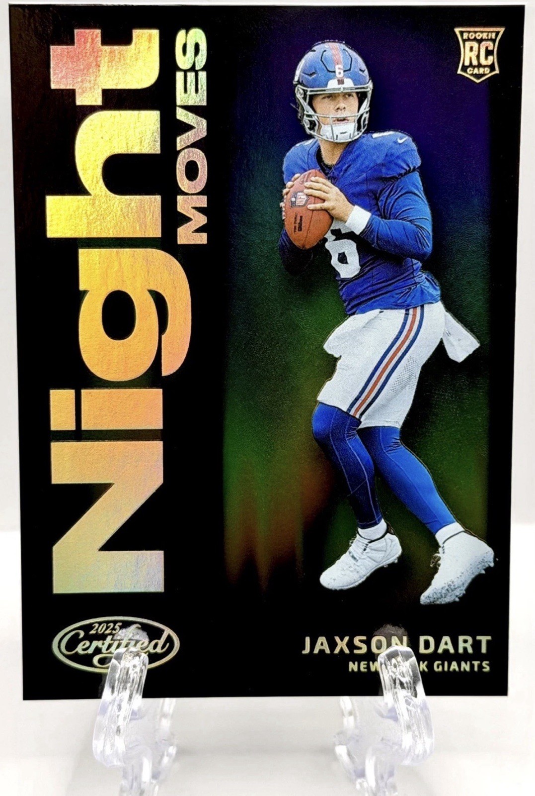 2025 Panini Certified "Night Moves" SSP CASE HIT RC Jaxson Dart Giants CLEAN 🔥