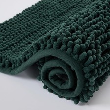 Chenille Bathroom Rug 24"x16" Extra Soft Absorbent Quick Dry Machine Washable