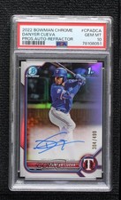 2022 Bowman Chrome Prospect Refractor /499 Danyer Cueva PSA 10 GEM MT Auto 2e2
