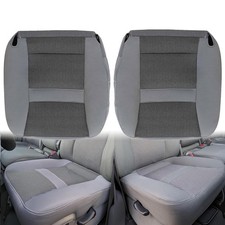 Priprilod Gray Cloth Front Driver Passenger Bottom Seat Cover for Dodge Ram 06-1