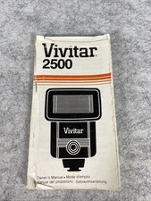 Vivitar 2500 Flash Owner's Instruction Manual -Vintage PB Acceptable 