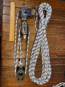 Harken 76mm (3") 7:1 Ratchet Mainsheet, Vang w/60' of new 3/8" line