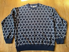 Kaws X Andy Warhol Graphic Crewneck Sweatshirt Navy Men's Size Medium Uniqlo