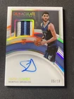 Santi Aldama Rookie Immaculate /10 Patch On Card Auto