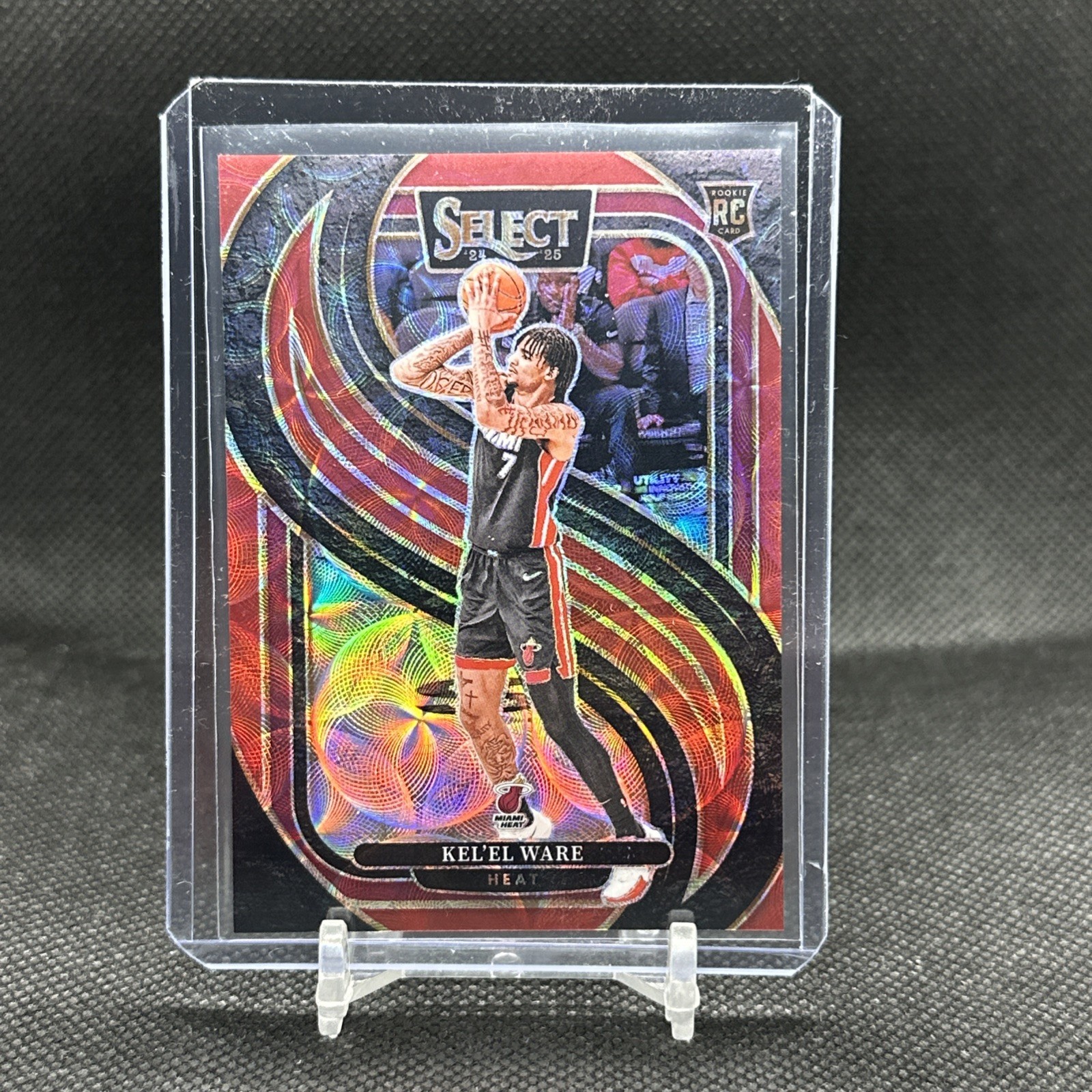 Kelel Ware 2024-25 Panini Select #191 Red Scope Premier Level /249 RC Heat