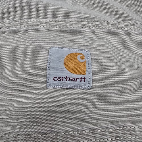 Carhartt Shorts Mens Size 38 Khaki Beige Canvas Work Utility Cargo Carpenter - Picture 7 of 12