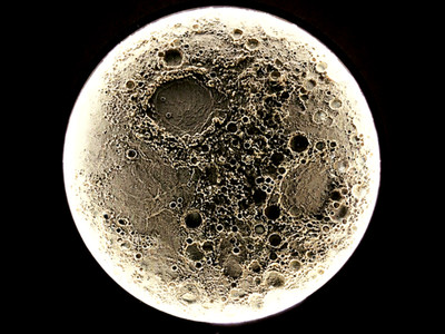 Illuminated Moon Wall Lamp   Realistic Lunar Surface LED Light 35 cm
