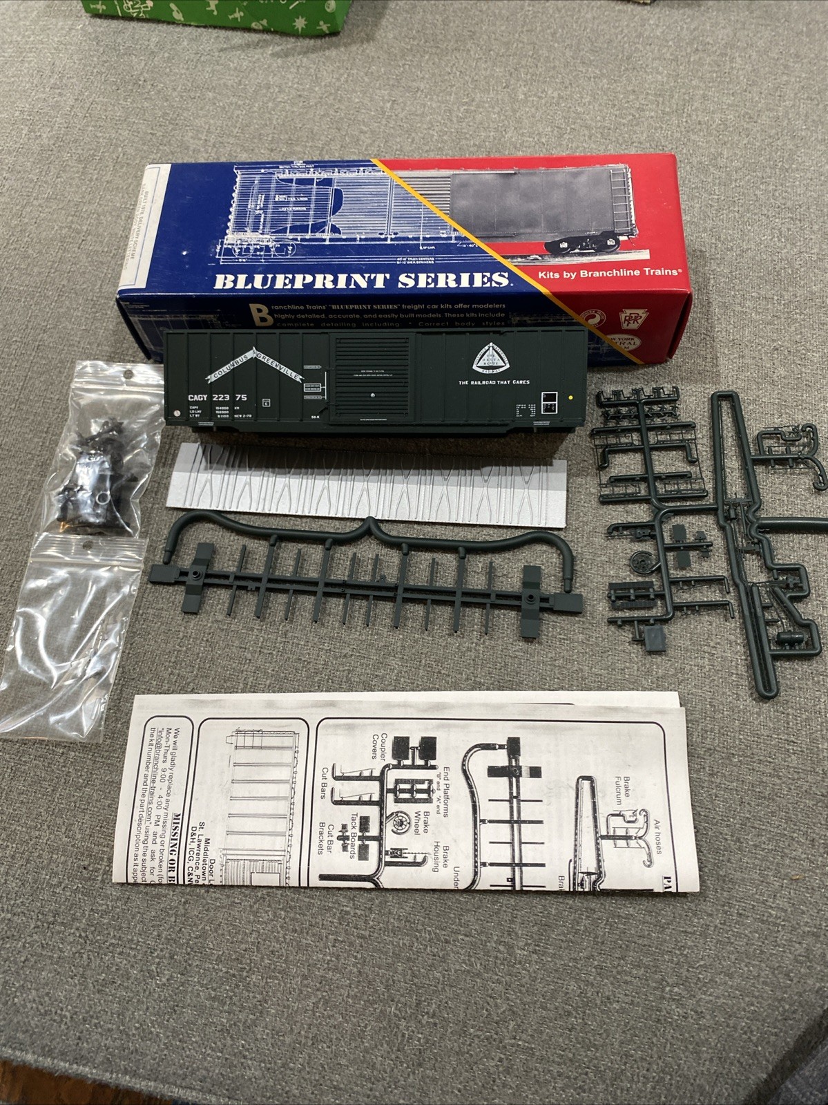 Branchline Blueprint Series 2108 Columbus & Greenville Car# 22375 HO 50’ Berwick