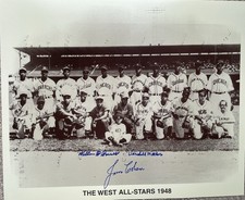 Negro Leagues autografato 15x18, 1948 West All StarsTeam auto di (3 defunti