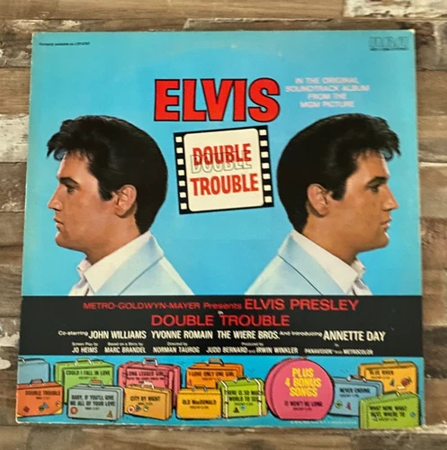 Elvis "Double Trouble" Vinyl LP original movie soundtrack Elvis Presley vintage