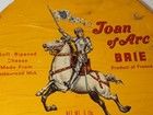 13 1/2" Vintage Joan of Arc Sign France Cheese Sign Lid Top Moonachie New Jersey — photo 3
