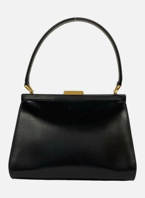 GUCCI Old Gucci - Black Leather Handbag