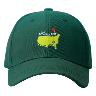Masters Green Cap with Yellow Course Emblem Masters Hat Cap Strap Back Green Yellow Augusta National  main image 2