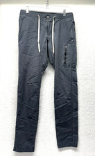 Vuori The Rise The Shine Mens' Grey Medium Cotton Blend Ripstop Drawstring Pants