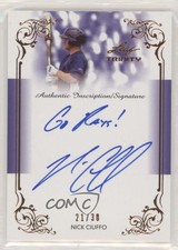 2013 Leaf Trinity Inscription Auto 21/30 Nick Ciuffo #DTI-NC1 Auto 2a9