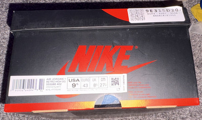 Nike Air Jordan 1 High Top Leather Sneakers Blue White Gray 555088-043