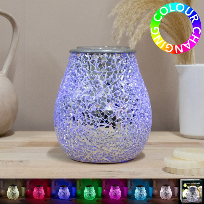 USB Wax Melt Warmer Oil Burner Colour Changing LED Aroma Fragrance Diffuser Lamp