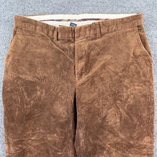 Vintage Polo Ralph Lauren Corduroy Chino Pants Mens 36x32 Brown Preppy 90s