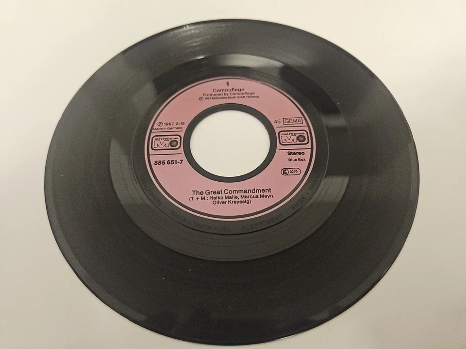 Vinyl 7" Single: Camouflage – The Great Commandment - Bild 3 von 4