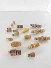 LOT OF 17-  Flare GAS  Adapter Brass Fitting for Propane Natural Gas Fuel (EL17)
