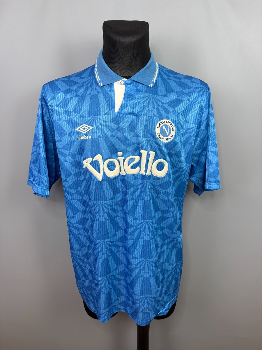 NAPOLI 1991 1993 HOME SHIRT FOOTBALL SOCCER JERSEY UMBRO MENS SIZE