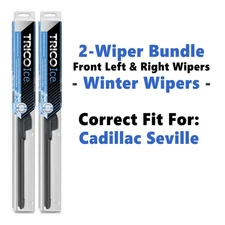 WINTER Wipers 2pk Super-Premium - fit 1986-1991 Cadillac Seville - 35190x2