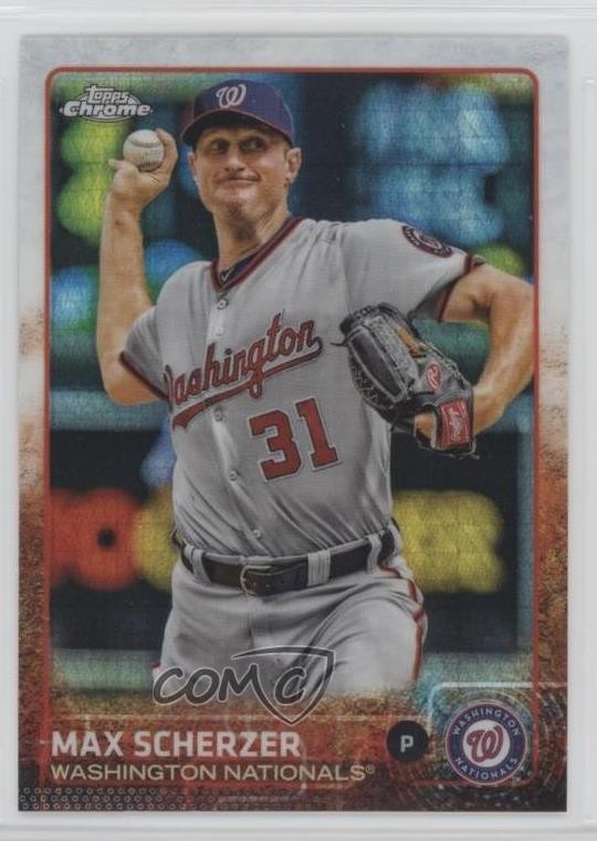 2015 Topps Chrome Prism Refractor Max Scherzer #98 fm0