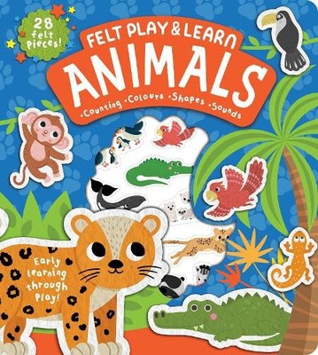 Alice Barker Felt Play & Learn Animals (Board Book) (UK IMPORT)