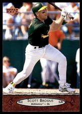Scott Brosius 1996 Upper Deck #165 Athletics MLB READ FREE SHIPPING AutographDen
