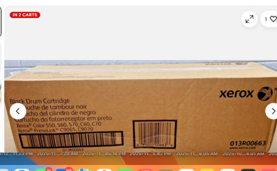 GENUINE Xerox 013R00663 13R663 Black Drum Unit For 550, 560, 570, C60, C70 NEW!!