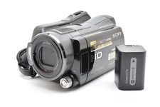Sony HDR-SR12 Handycam Digital HD Video Camera Recorder Color Black Used Working
