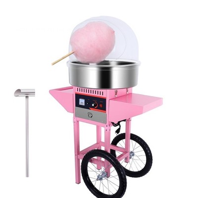 110V Commercial Cotton Candy Machine w/Cart Electric Cotton Candy Floss Maker