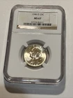 1946 D WASHINGTON SILVER QUARTER ATTRACTIVE LUSTER  *NGC MS 67*