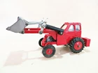 DINKY 437 'MUIR HILL 2WL SHOVEL LOADER'. RED. ORIGINAL. VINTAGE. GOOD.