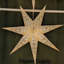 Ikea STRALA Star Light Pendant Table Lamp Shade Lace White 28"  New