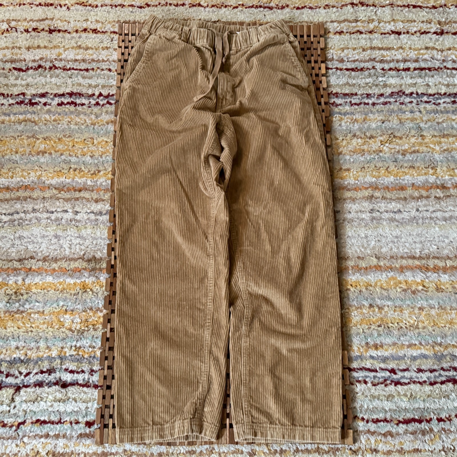 Orton Brothers of Vermont Khaki Cord Corduroy Joggers Pants Men's Size Small S